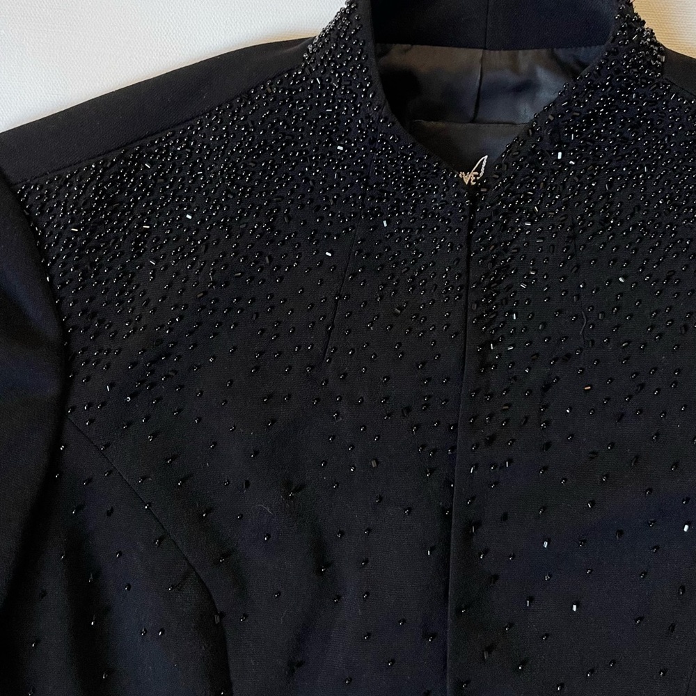 Positive Attitude Jacket With Beading Sprinkled On Front Size 6 Vintage 90’s